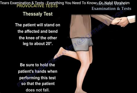 tests for meniscus injury